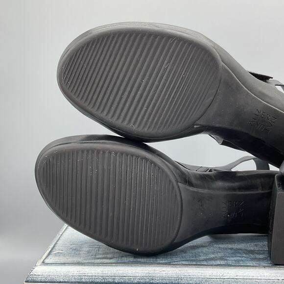 NEW Naturalizer Women’s Genn Riser 2 Leather Strappy Heels Black Size 9M - Picture 10 of 10